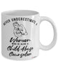 Child Abuse Counselor Mug Never Underestimate A Woman Who Is Also A Child Abuse Counselor Coffee Cup White