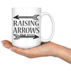 Christian Psalms Bible Verse Mug Raising Arrows 15oz White Coffee Mugs