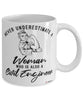 Civil Engineer Mug Never Underestimate A Woman Who Is Also A Civil Engineer Coffee Cup White