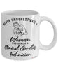 Clinical Genetics Technician Mug Never Underestimate A Woman Who Is Also A Clinical Genetics Tech Coffee Cup White