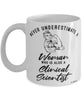 Clinical Scientist Mug Never Underestimate A Woman Who Is Also A Clinical Scientist Coffee Cup White