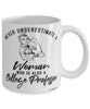 College Professor Mug Never Underestimate A Woman Who Is Also A College Professor Coffee Cup White