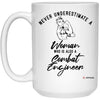 Combat Engineer Mug Never Underestimate A Woman Who Is Also A Combat Engineer Coffee Cup 15oz White 21504