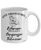 Compressor Technician Mug Never Underestimate A Woman Who Is Also A Compressor Tech Coffee Cup White