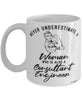 Consultant Engineer Mug Never Underestimate A Woman Who Is Also A Consultant Engineer Coffee Cup White