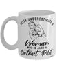 Contract Pilot Mug Never Underestimate A Woman Who Is Also A Contract Pilot Coffee Cup White