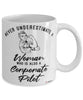 Corporate Pilot Mug Never Underestimate A Woman Who Is Also A Corporate Pilot Coffee Cup White