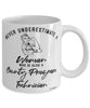 County Program Technician Mug Never Underestimate A Woman Who Is Also A County Program Tech Coffee Cup White