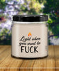 Couples Relationship Candle Light When You Want To F-ck 9oz Vanilla Scented Candles Soy Wax