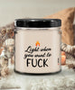 Couples Relationship Candle Light When You Want To F-ck 9oz Vanilla Scented Candles Soy Wax