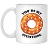 Couples Relationship Funny Bagel Mug You're My Everything 11oz White Coffee Cup XP8434