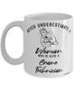 Crane Technician Mug Never Underestimate A Woman Who Is Also A Crane Tech Coffee Cup White