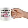 Crochet Mug I Just Want To Drink Tea Crochet And Take Naps 11oz White Coffee Mugs