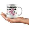 Crochet Mug I Just Want To Drink Tea Crochet And Take Naps 11oz White Coffee Mugs