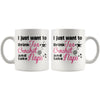 Crochet Mug I Just Want To Drink Tea Crochet And Take Naps 11oz White Coffee Mugs