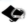 Wisconsin State Gifts, No matter where life's journey takes me, my heart always whispers, I belong in Wisconsin, Proud Wisconsin Cuban Chain Stainless Steel Bracelet Birthday Christmas For Men, Women, Friends