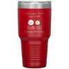 Cute Birthday Tumbler I Love You From My Head To Ma Toes Laser Etched 30oz Stainless Steel Tumbler