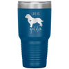 Cute Golden Retriever Tumbler for Dog Owner Fur Mom Dad Life is Golden Laser Etched 30oz Stainless Steel Tumbler