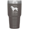 Cute Golden Retriever Tumbler for Dog Owner Fur Mom Dad Life is Golden Laser Etched 30oz Stainless Steel Tumbler