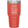 Cute Pregnancy Announcement For New Mom From Fur Mama To Baby Mama Laser Etched 30oz Stainless Steel Tumbler