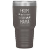 Cute Pregnancy Announcement For New Mom From Fur Mama To Baby Mama Laser Etched 30oz Stainless Steel Tumbler