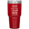 Cute Pregnancy Announcement For New Mom From Fur Mama To Baby Mama Laser Etched 30oz Stainless Steel Tumbler