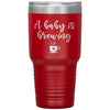 Cute Pregnancy Announcement Tumbler For New Mom Dad A Baby Is Brewing Laser Etched 30oz Stainless Steel Tumbler