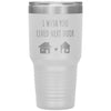 Cute Social Distancing Tumbler I Wish You Lived Next Door Laser Etched 30oz Stainless Steel Tumbler