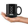 Cycling Mug Bicycle Chain DNA 11oz Black Coffee Mugs