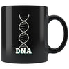Cycling Mug Bicycle Chain DNA 11oz Black Coffee Mugs