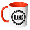 Cycling Mug Bike White 11oz Accent Coffee Mugs