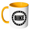 Cycling Mug Bike White 11oz Accent Coffee Mugs