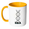 Cycling Mug DNA White 11oz Accent Coffee Mugs