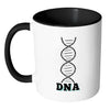 Cycling Mug DNA White 11oz Accent Coffee Mugs