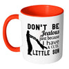 Dad Mug Dont Be Jealous Just Because White 11oz Accent Coffee Mugs