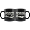 Dad Mug Fatherhood Only The Strong Survive 11oz Black Coffee Mugs