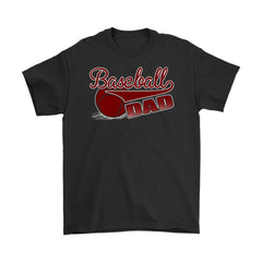 Dad Shirt Baseball Dad Gildan Mens T-Shirt