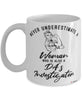 DAs Investigator Mug Never Underestimate A Woman Who Is Also A District Attorneys Investigator Coffee Cup White