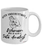 Data Analyst Mug Never Underestimate A Woman Who Is Also A Data Analyst Coffee Cup White