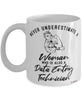 Data Entry Technician Mug Never Underestimate A Woman Who Is Also A Data Entry Tech Coffee Cup White