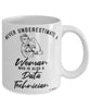 Data Technician Mug Never Underestimate A Woman Who Is Also A Data Tech Coffee Cup White