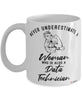 Data Technician Mug Never Underestimate A Woman Who Is Also A Data Tech Coffee Cup White