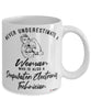 Deepwater Electronics Technician Mug Never Underestimate A Woman Who Is Also A Deepwater Electronics Tech Coffee Cup White