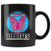 Diabetes Awareness Mug Hope Cure Diabetes 11oz Black Coffee Mugs