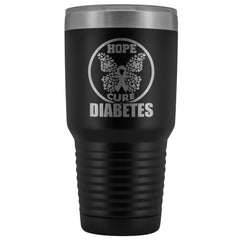 Diabetes Awareness Travel Mug Hope Cure 30 oz Stainless Steel Tumbler