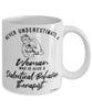 Dialectical Behavior Therapist Mug Never Underestimate A Woman Who Is Also A Dialectical Behavior Therapist Coffee Cup White