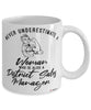 District Sales Manager Mug Never Underestimate A Woman Who Is Also A District Sales Manager Coffee Cup White