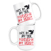 Dog Memorial Mug Once By My Side Forever In My Heart 15oz White Coffee Mugs