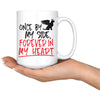 Dog Memorial Mug Once By My Side Forever In My Heart 15oz White Coffee Mugs