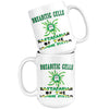 Dreaditic Cells Science Biology Mug Rastafarian Of Immune 15oz White Coffee Mugs